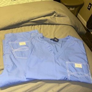 Blue Sky Scrub Set (XS)